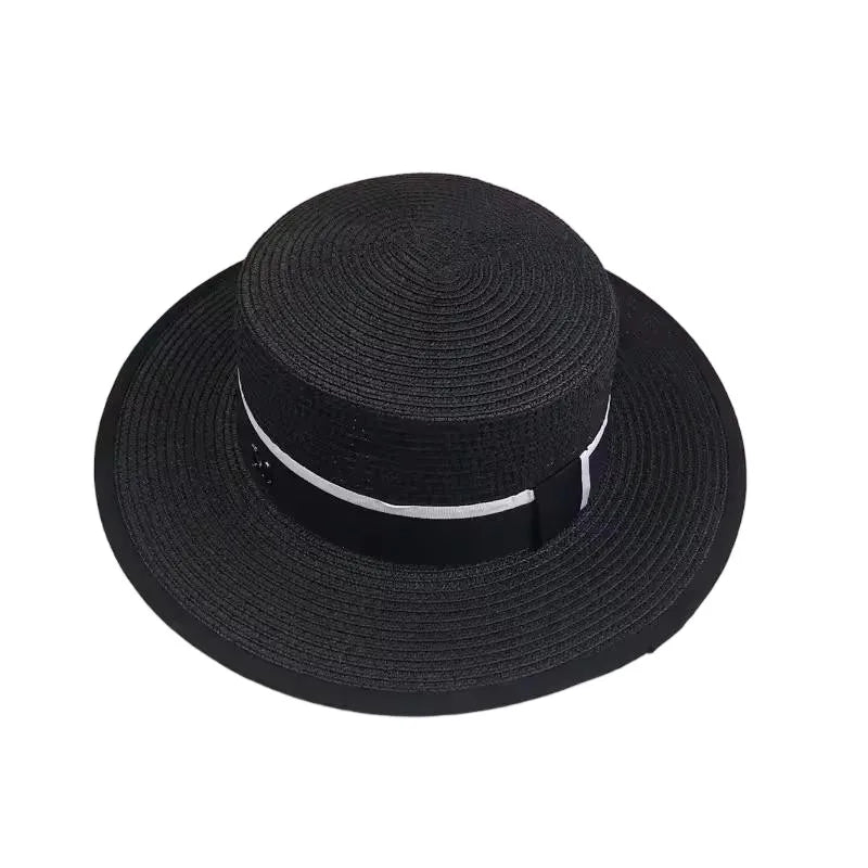 Women's Spring And Summer British Houndstooth Top Hats