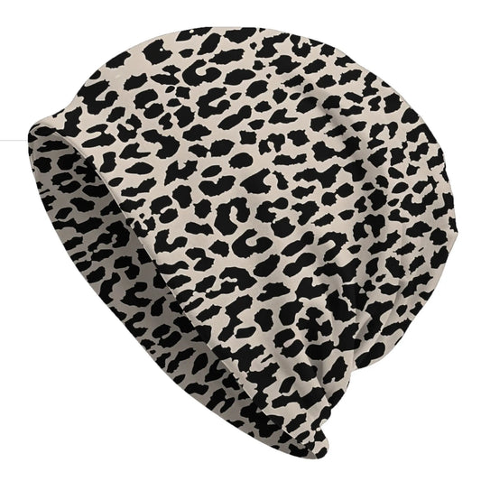 Tan Leopard Bonnet Homme Autumn Spring Thin Hat