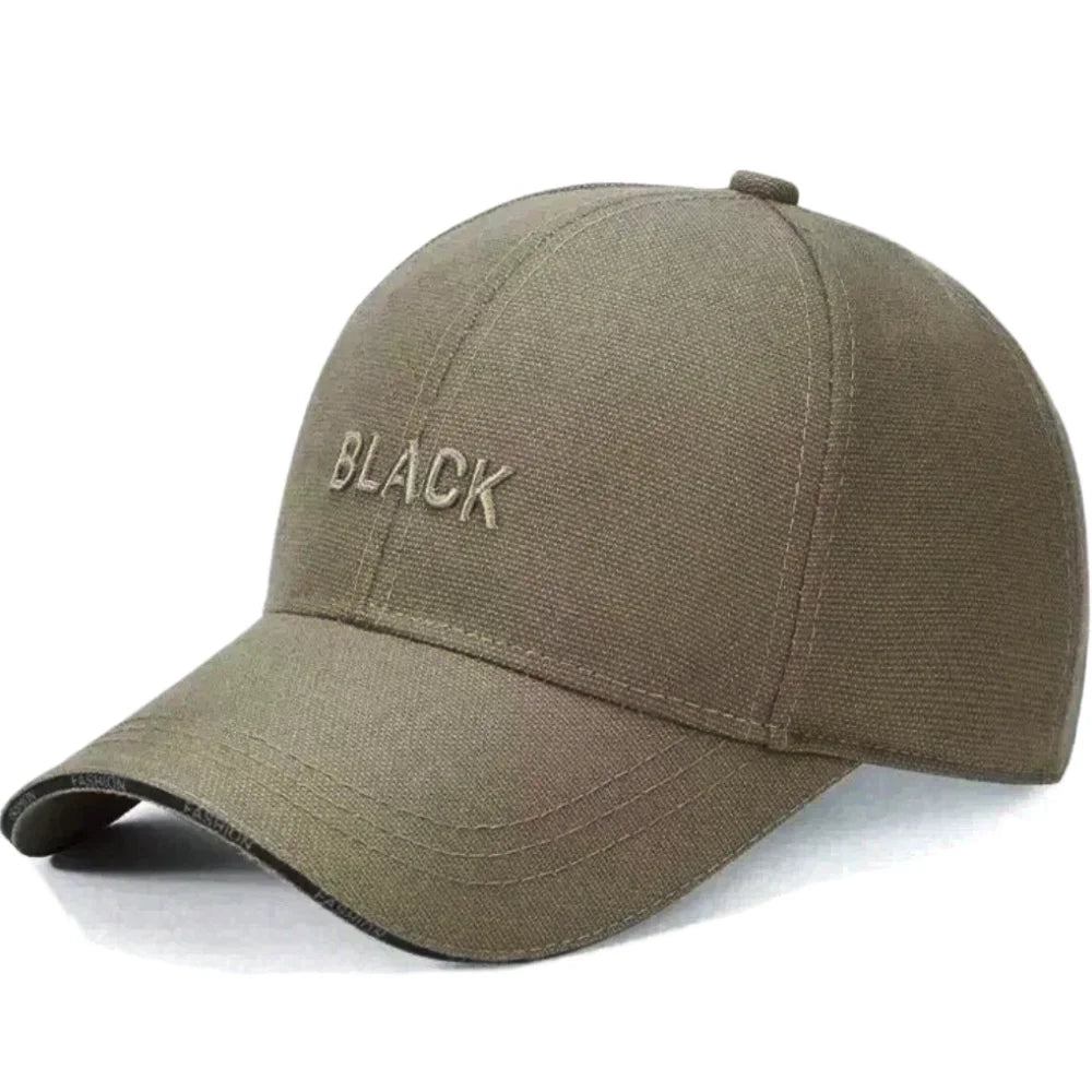 Unisex Summer Cap Classic Black Embroidered Baseball Cap For Men & Women