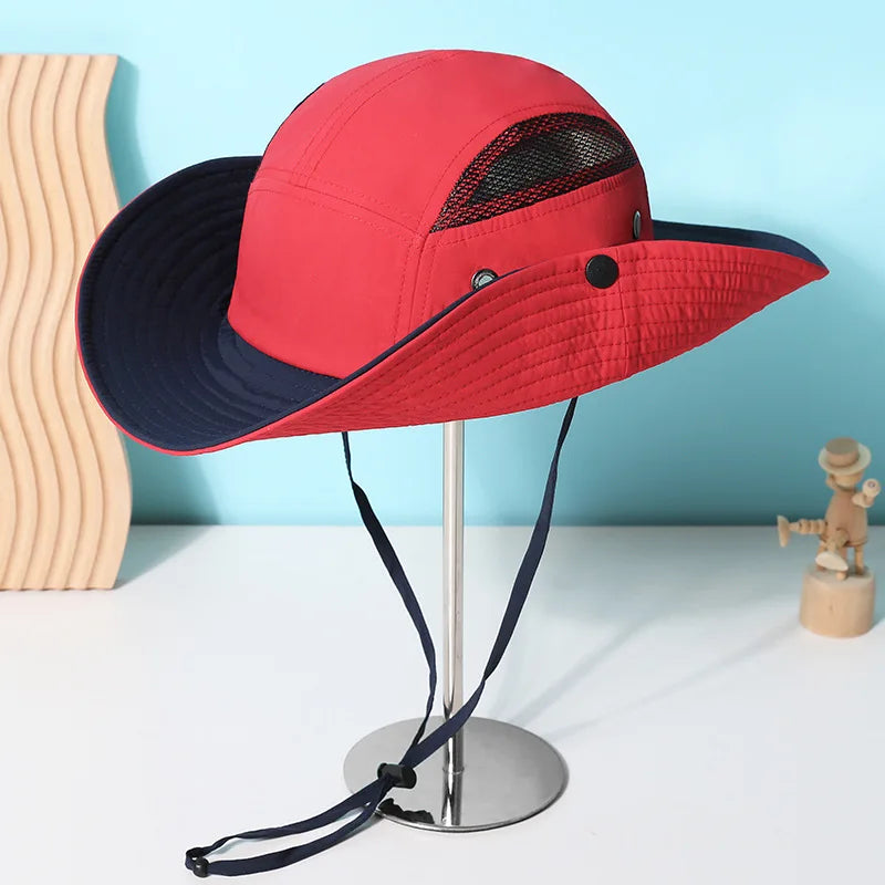 Summer Sun Hat For Men & Women - Breathable Fishing Cap Outdoor