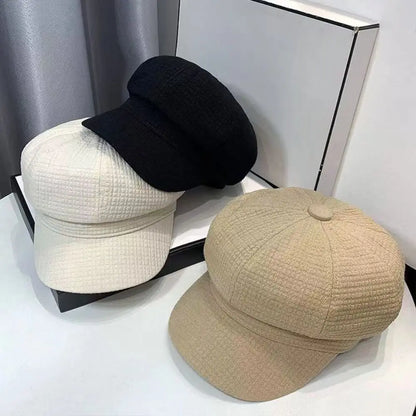 Casual Wear Octagonal Women Berets Winter