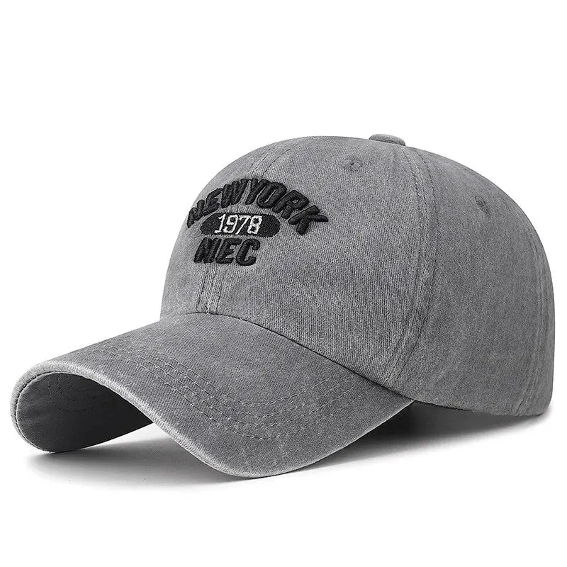 Baseball Cap Korean Washed Cotton Soft Top Hat Four Seasons