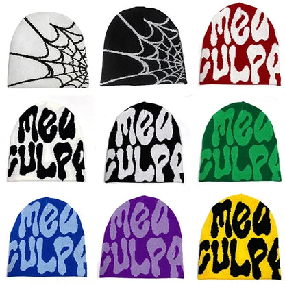 Mea Culpa Knitting Beanies Hat For Women Men