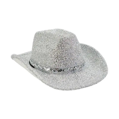 Trendy Glitter Powder Western Hat