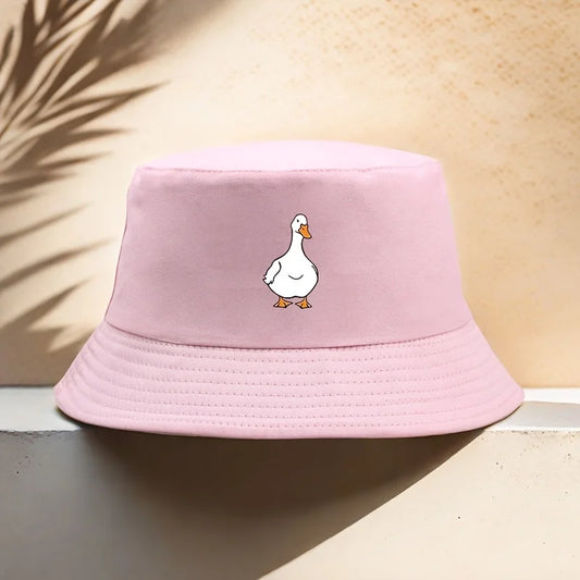 Duck Print Fisherman Hat is Suitable for Outdoor Exploration, Casual Wear