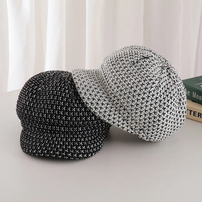 Women's Retro Octagonal Hat Korean Version Big Head