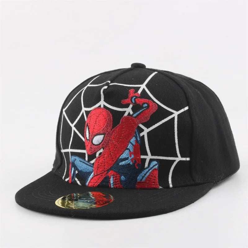 Spiderman Baseball Cap Cartoon Embroidery Snapback Hat Children