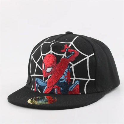 Spiderman Baseball Cap Cartoon Embroidery Snapback Hat Children