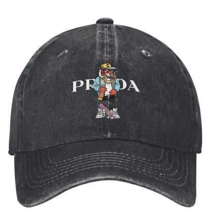 Tiger Print Baseball Cap Fashion Logo Outdoor