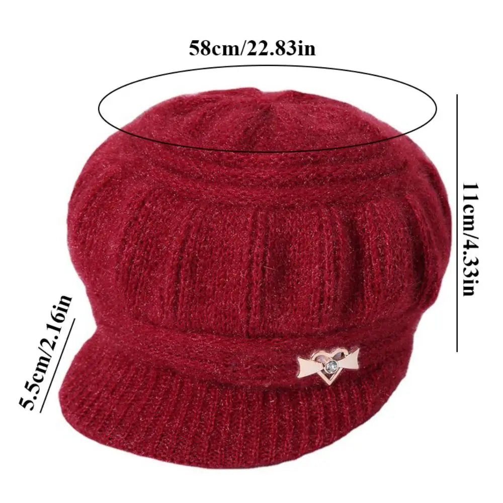 Knitted Knitted Hat Fashion Ear Guard Keep Warm Peaked Cap