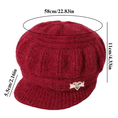 Knitted Knitted Hat Fashion Ear Guard Keep Warm Peaked Cap