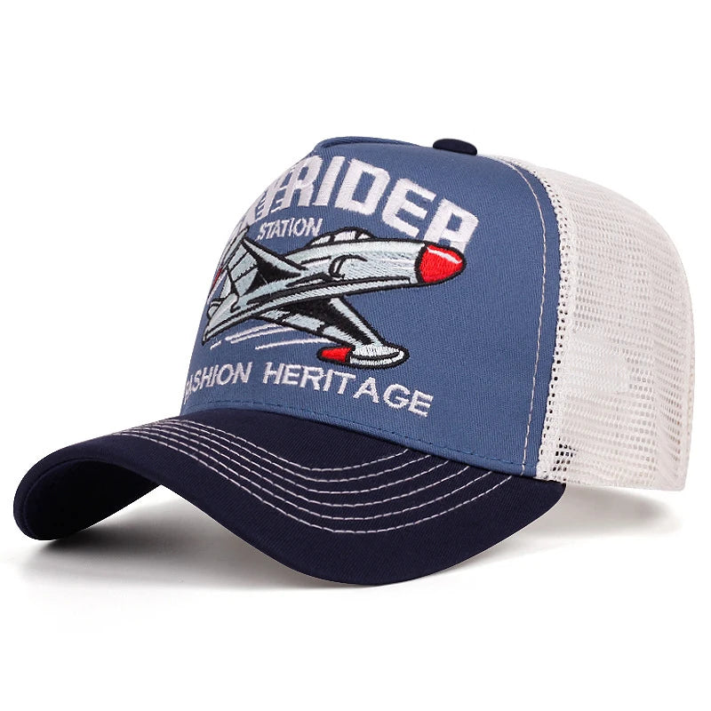 Creative Webhat Skyrider Airplane Street Dance Skateboarding Hip Hop Hat Baseball Hat