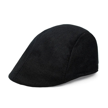 Men Berets Cap British Style 2024 New Autumn Summer Linen Hats