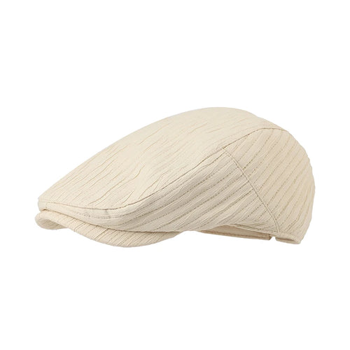 Artist Painter Striped Beret Hat Male Female Flat Caps