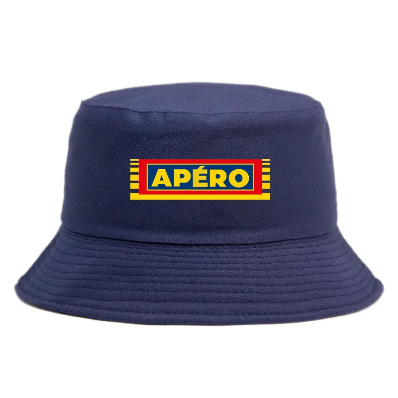 Adult Pastis Apero Bobs Man Reversible Bucket Hat Woman Outdoor Sports Fisherman Cap