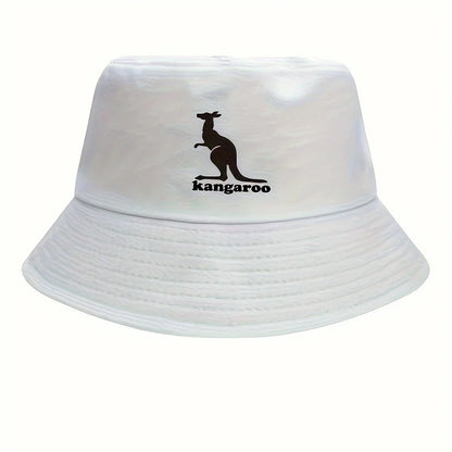 100% Cotton Men's and Women's Fashion Animal Kangaroo Printed Bucket Hat