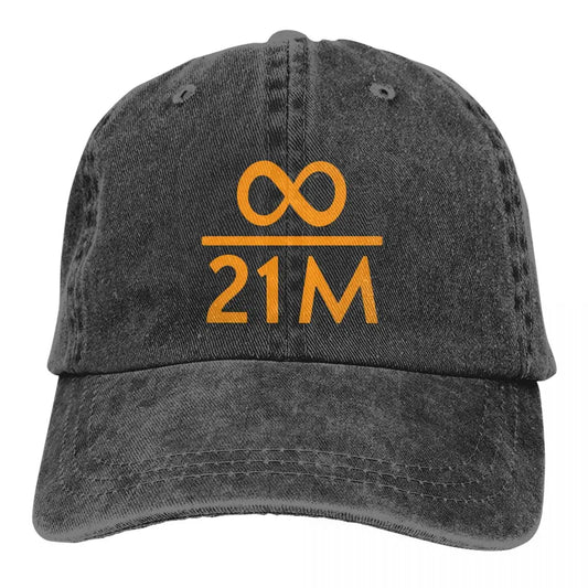 Infinity Divided By 21 Million Bitcoin Baseball Cap