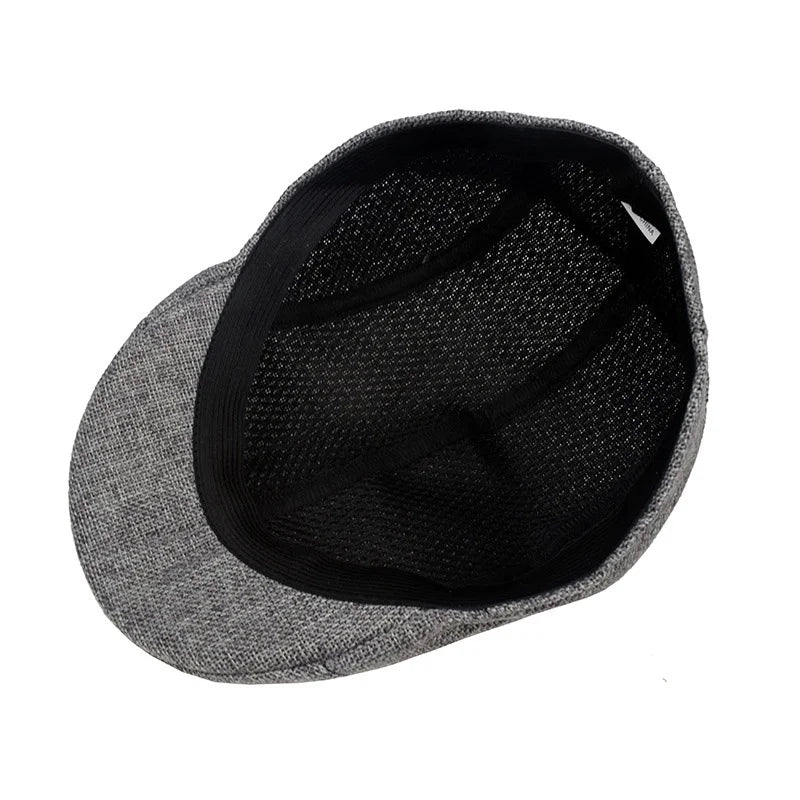 Cotton And Linen Solid Color Thin Beret Sports Hat Fashion Hat Breathable Hat