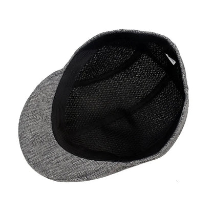 Cotton And Linen Solid Color Thin Beret Sports Hat Fashion Hat Breathable Hat