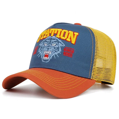 Unisex Summer Fishing Cap Breathable Mesh Trucker Hat Men Women