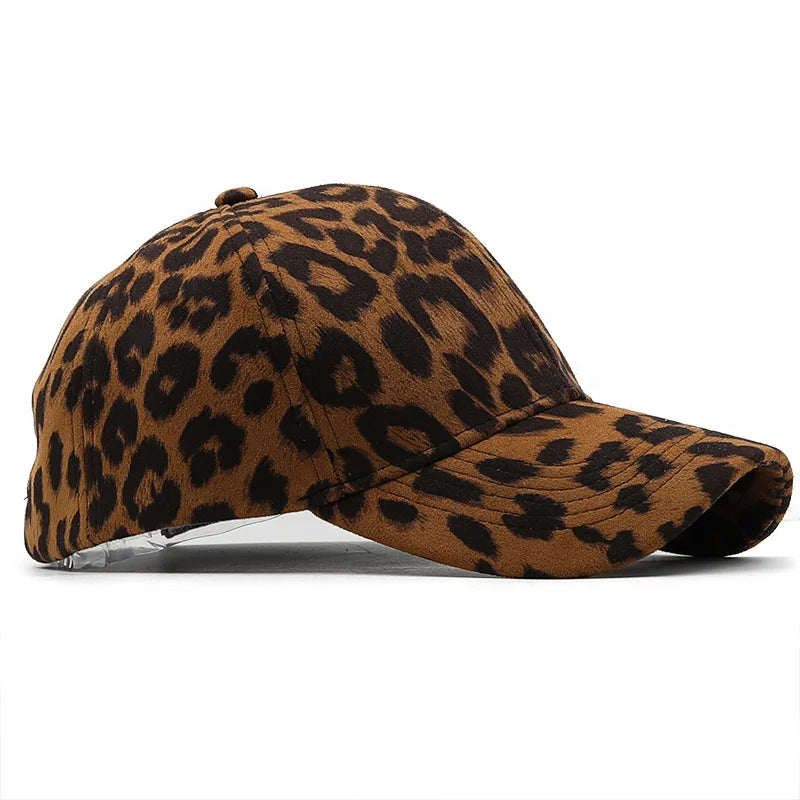 Fish Bone Men Caps Leopard Print Hunting Fishing Men Baseball Cap