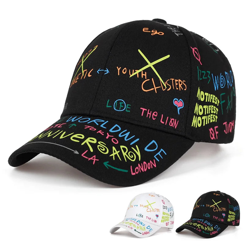 Fashion Graffiti Printing Baseball Cap Spring Summer