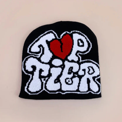 Letter Love Wool Knitted Hats Warm Hip Hop Beanies