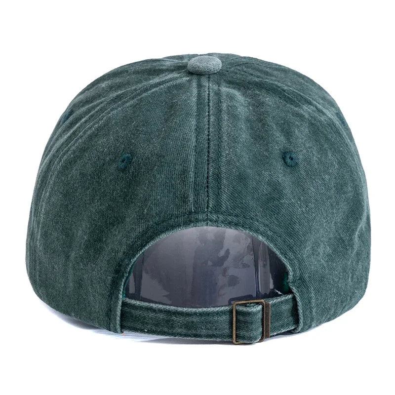 Unisex Retro Style Baseball Cap New York City Embroidery Washed Cotton Cap Men Women