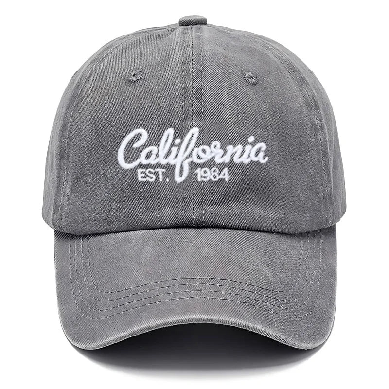 Cotton Baseball Cap California Embroidered Unisex Vintage