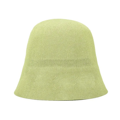 Breathable  Linen Knitted Bucket Cap