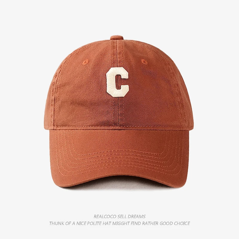 C Logo Baseball Cap For Spring And Summer Sun Protection