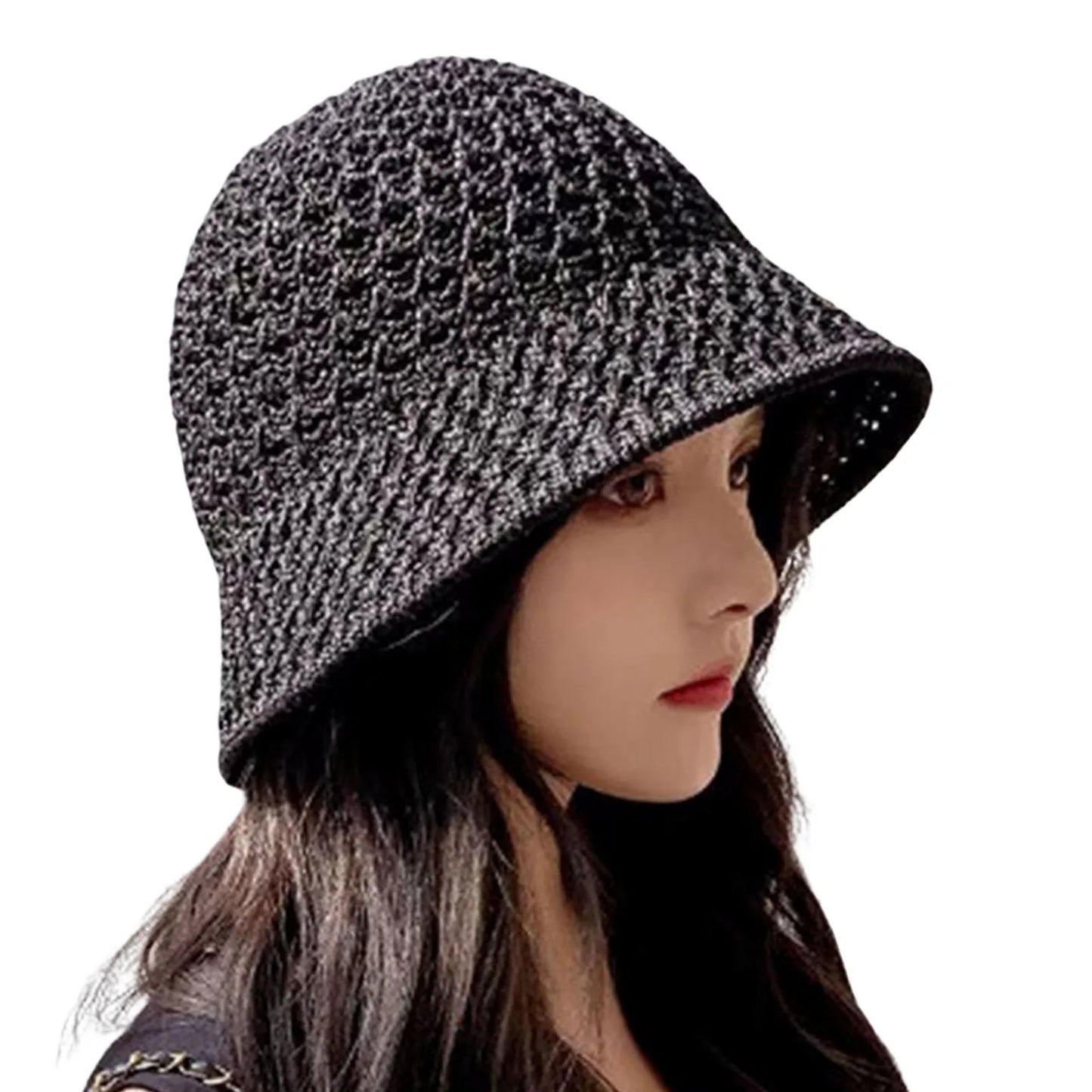 Summer Hiking Fisherman Hat Hollow Out Thin Breathable Sun Hat