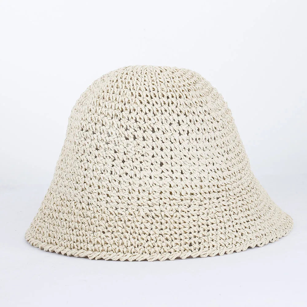 Women Straw Sun Hat Woven Bucket Hat Fishing Hat