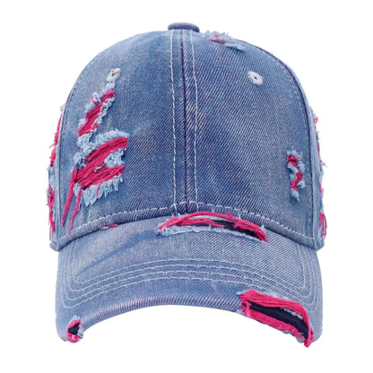 Retro Color Denim Baseball Cap