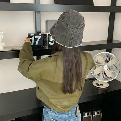 Irregular Brim Cowboy Caps for Women