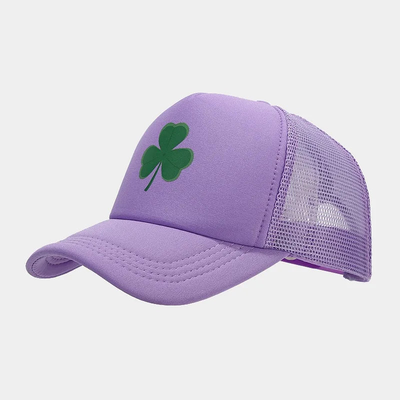 Fashion Clover Pattern Driver Hat Men's Summer Baseball Cap