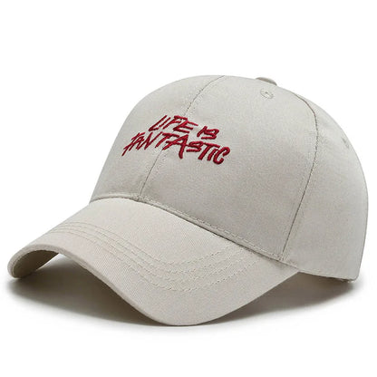 Trendy Embroidered Rock - style Baseball Cap with Unique Logo