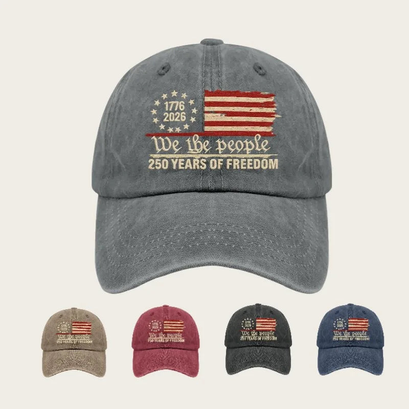 Anniversary 250 Years Freedoms 1776-2026 Baseball Hats