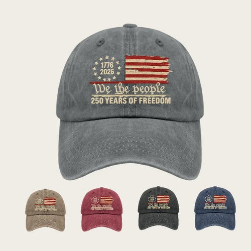 Anniversary 250 Years Freedoms 1776-2026 Baseball Hats