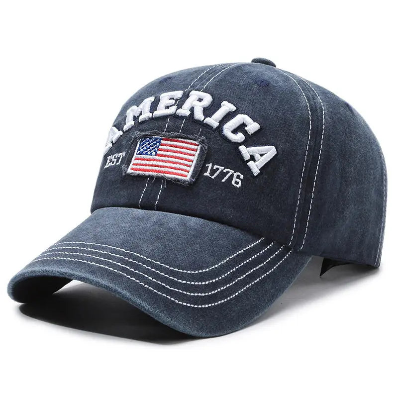 Vintage Washed Cotton Baseball Cap for Men Women
