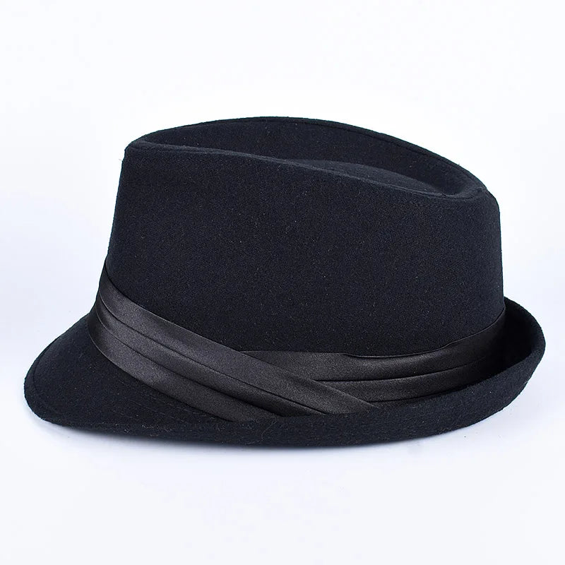 Classic Fedora Men's Hats 2026 Casual Short Sleeve Trilby Top Hat