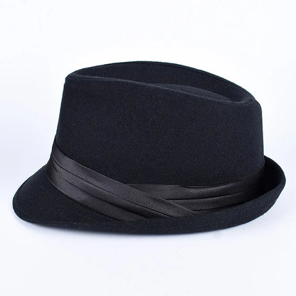 Classic Fedora Men's Hats 2026 Casual Short Sleeve Trilby Top Hat