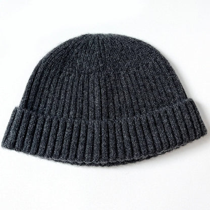 100% Cashmere Knitted Trawler Beanie Skullcap Watch Caps
