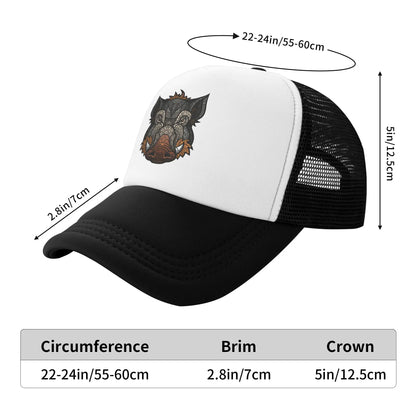 Custom Wild Boar Feral Pig Baseball Cap Hip Hop