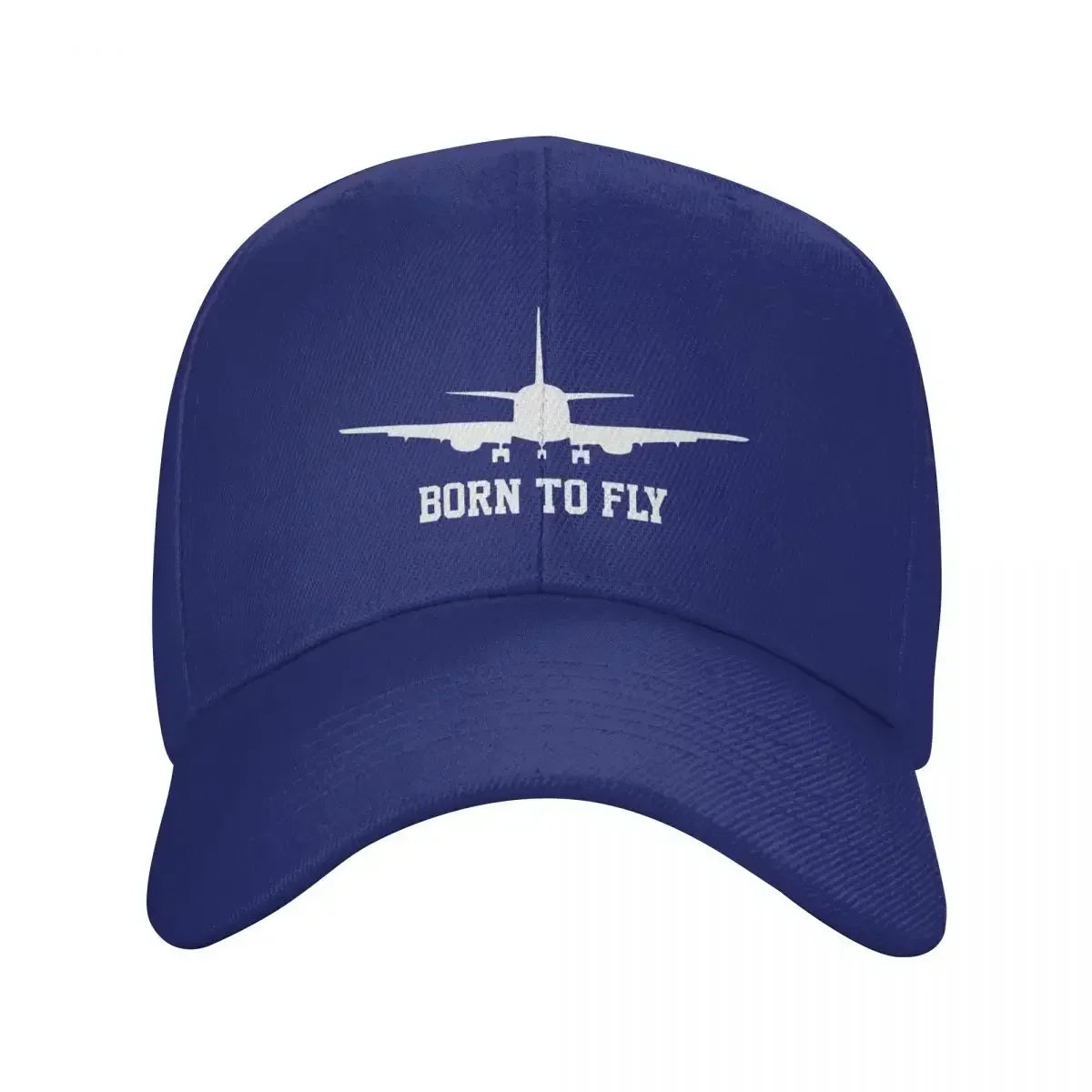 Born To Fly Airplane Baseball Cap Outdoor Women Men's