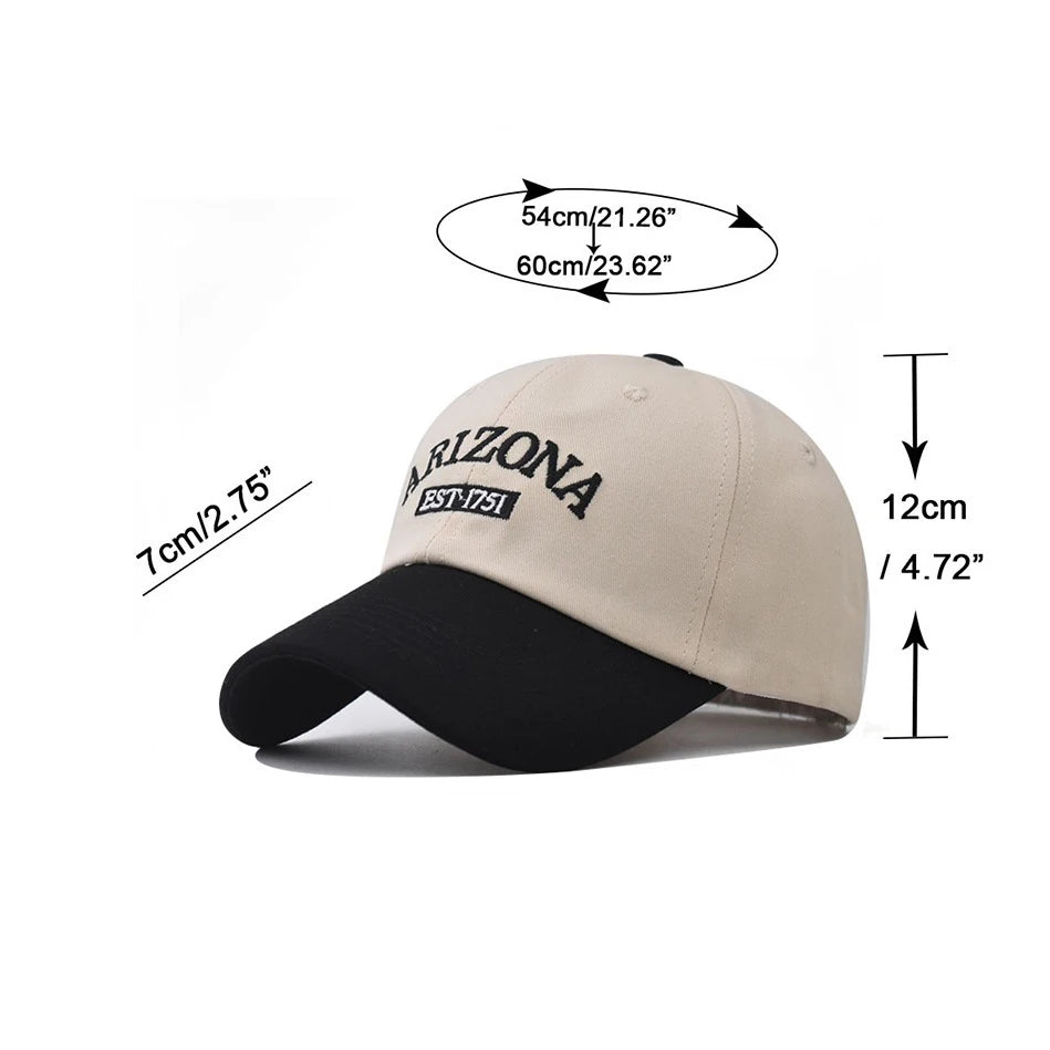 Fashion Summer Baseball Cap Men's Letter Embroidery Men Women