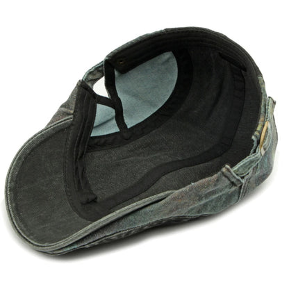 Retro Patchwork Artist Painter Beret Hat Male Female Ivy Flat Beret Cap