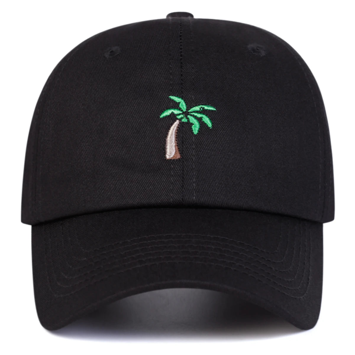 Unisex Coconut Tree Embroidery Baseball Caps