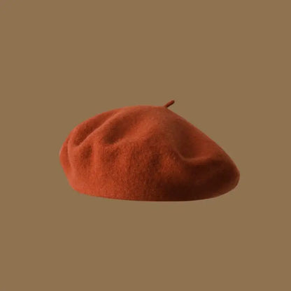 Wool Beret Hat Women French Beret Vintage Painter Cap