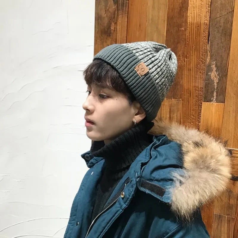 New Unisex Warm Two-Tone Winter Hats